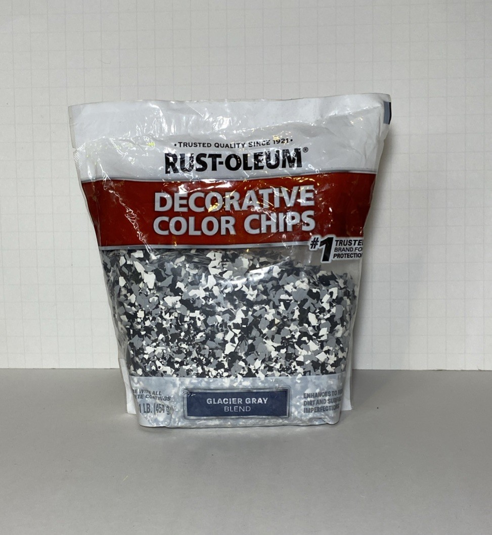 Rust-Oleum Glacier Gray Decorative Color Chips 1 lb. Bag
