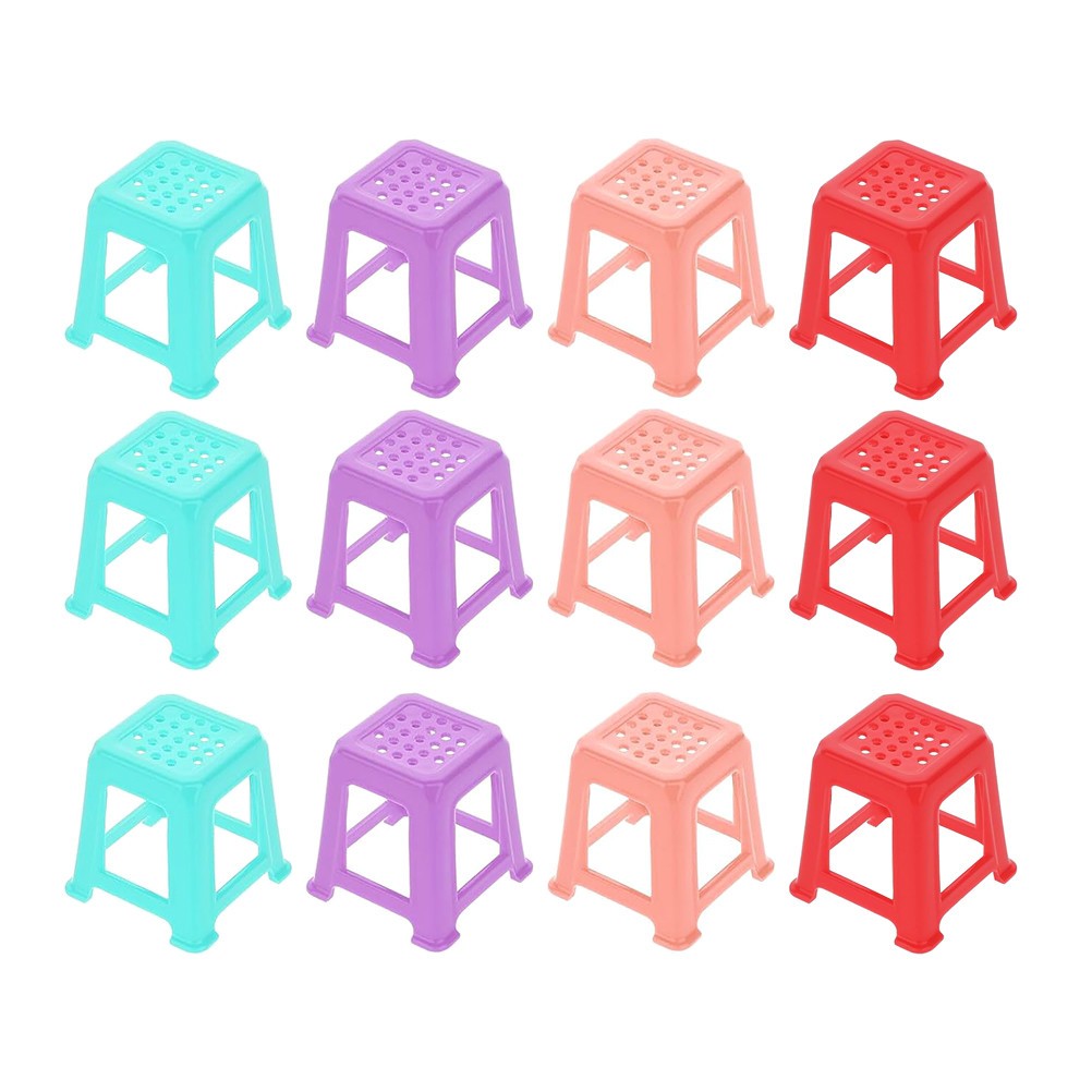12Pcs Durable Mini Canvas Stands Plastic Paint Riser Set Assorted Colors for Art