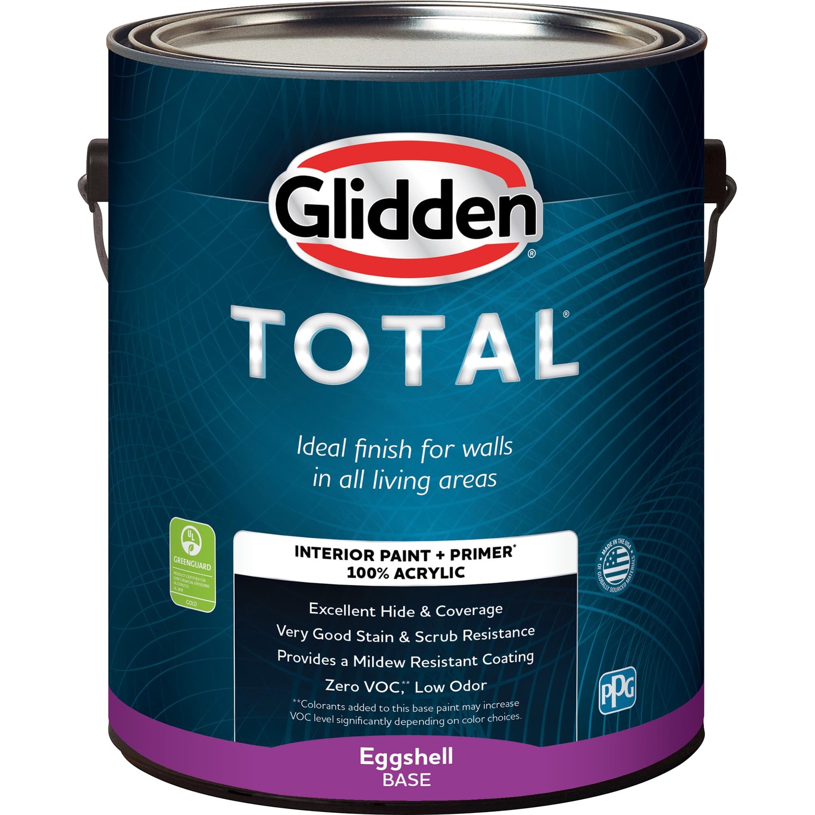 Glidden Total 1 Gal. Brick Dust/Red Flat Interior Paint Premiumr