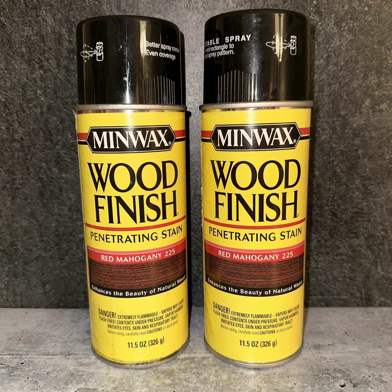 Minwax Wood Finish Aerosol Penetrating Stain Spray Red Mahogany 225 11.5 Oz Can
