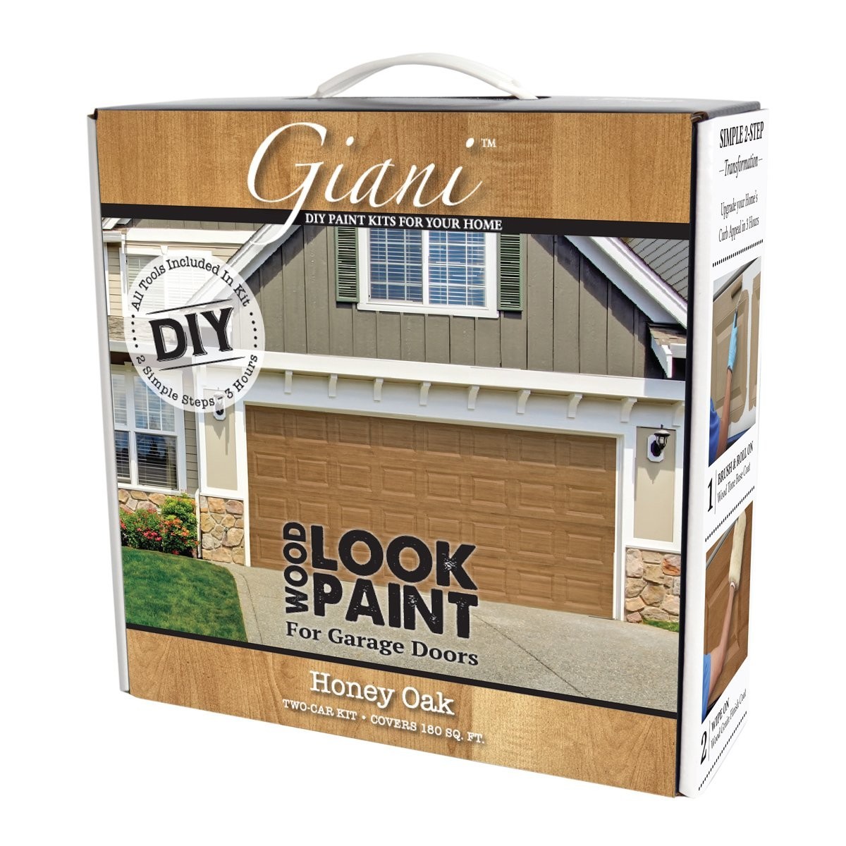 Wood Look Paint Kit for Garage Doors – Honey Oak Finish, Easy Application, Durab