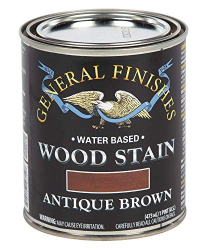 General Finishes Antique Brown Water Based Stain 1 Pint Indoor Use Low Odor