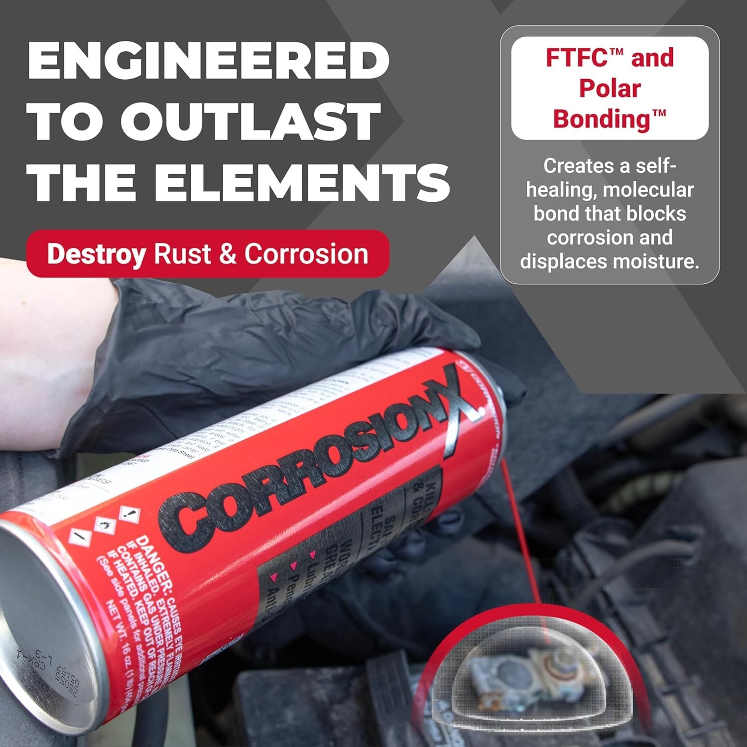 Ultimate 16oz Rust Inhibitor & Lubricant Spray for Marine, RV & Automotive Use