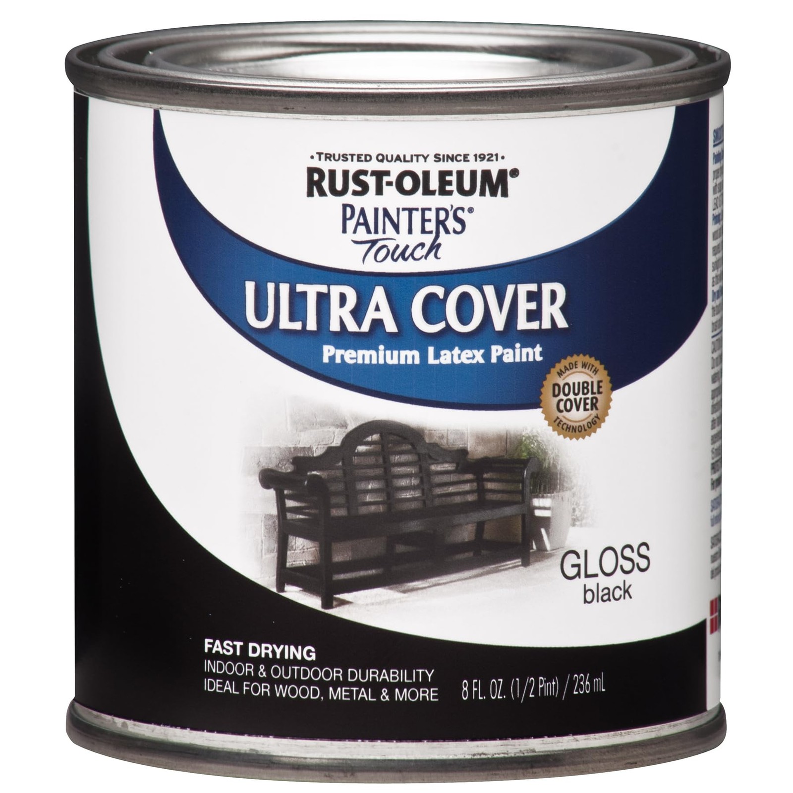 Rust Oleum Painter’s Touch Ultra Cover Gloss Black Paint 8 Fl Oz Multi Surface