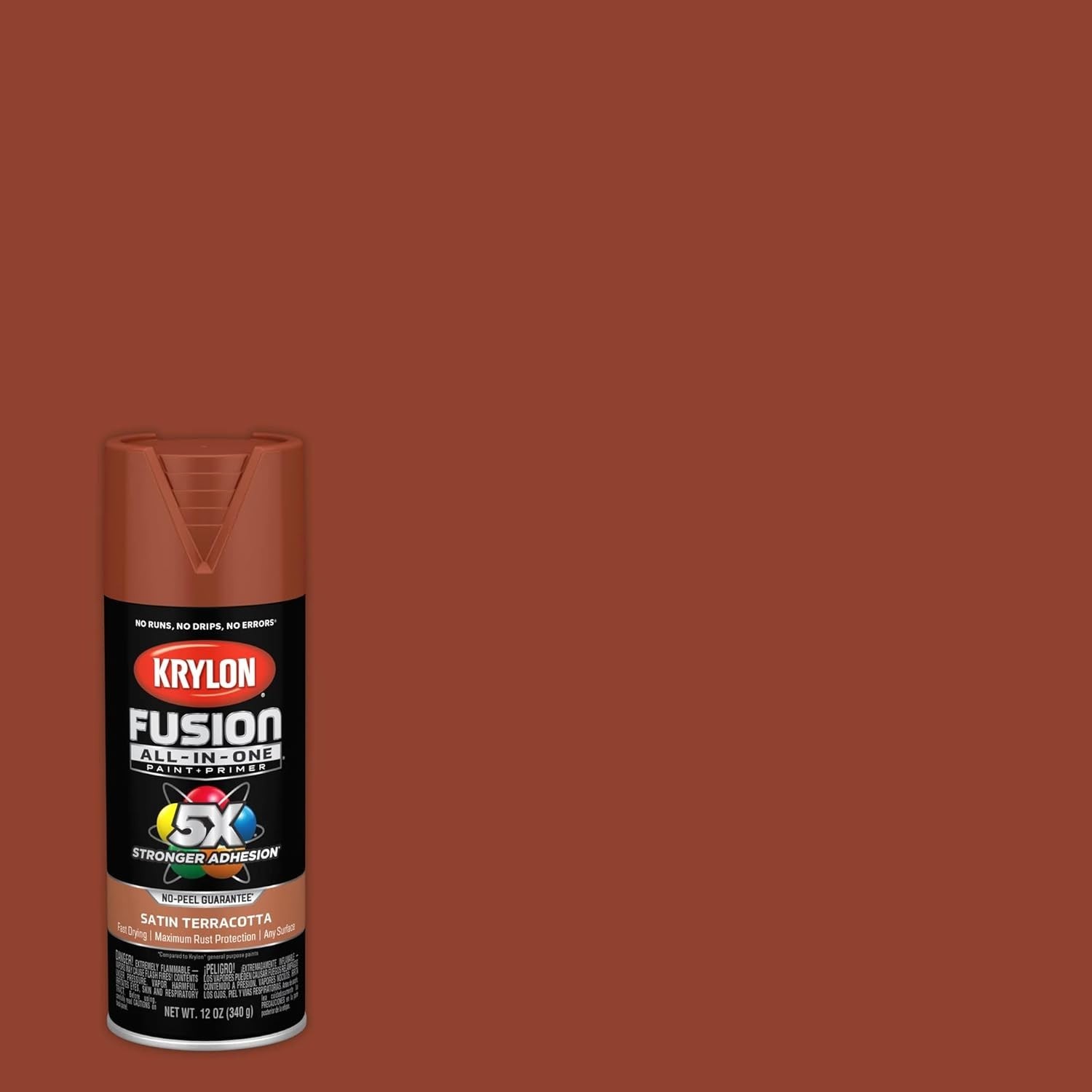 Fusion All-In-One Adhesive Spray Paint for Indoor/Outdoor Use, 12 oz, Terracotta