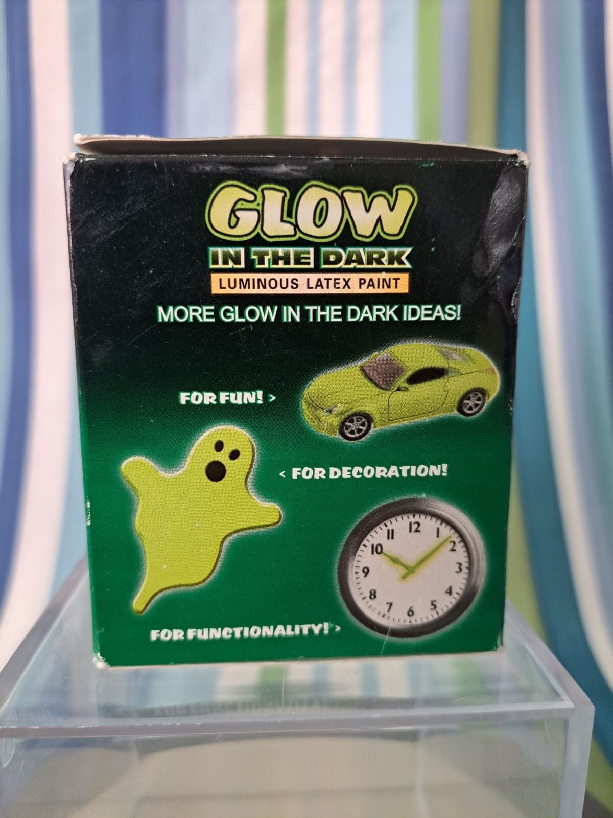 NOS 2004 RUST-OLEUM SPECIALTY GLOW IN THE DARK LUMINOUS LATEX PAINT CAN BIN09