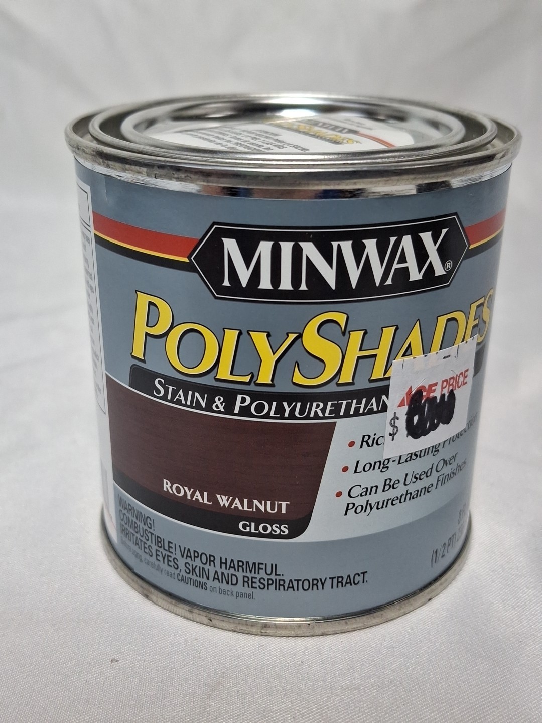 Minwax PolyShades Oil Based Wood Stain ROYAL WALNUT BROWN 1/2 Pint