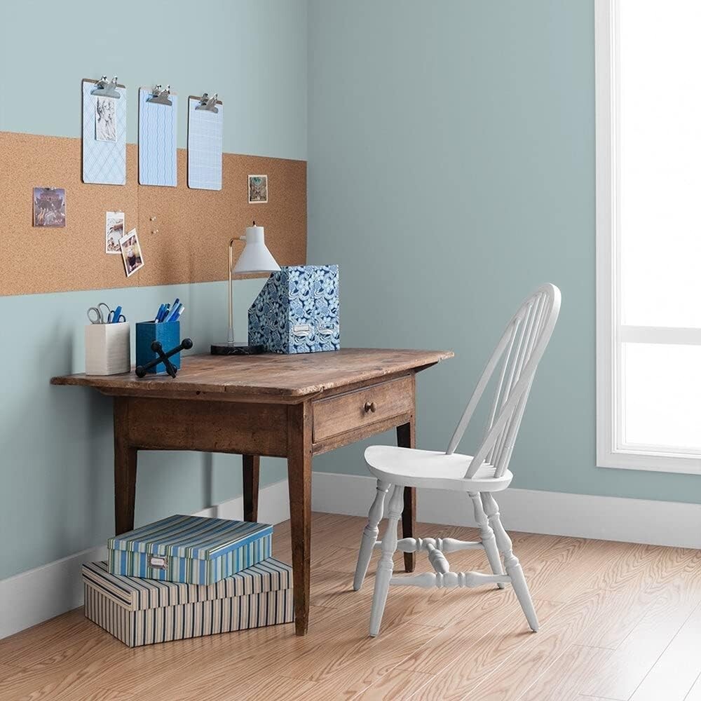 Easy-Care Eggshell Paint & Primer – Misty Surf, 1 Gallon Coverage for Interiors