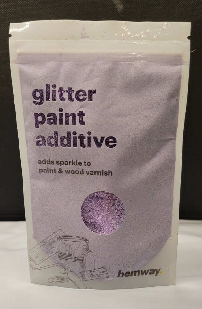 Hemway (Lavender) Glitter Paint Additive Crystals 100g / 3.5oz for Acrylic Latex
