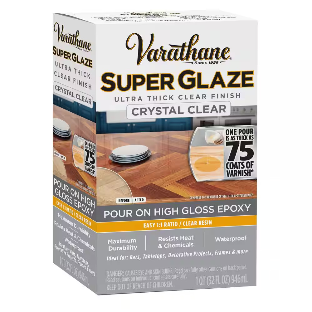 1 Qt. Gloss Super Glaze Interior Finish and Preservative (3 Pack)
