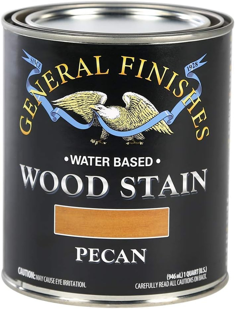 Water Based Wood Stain, 1 Quart, Pecan