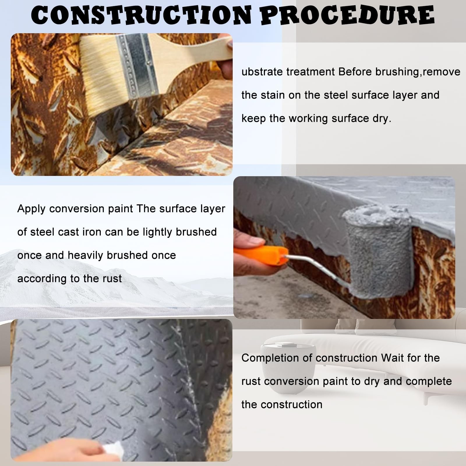 Rust Converter For Metal, Rust Converter, 300g Weatherproof Rust Converter Pa…