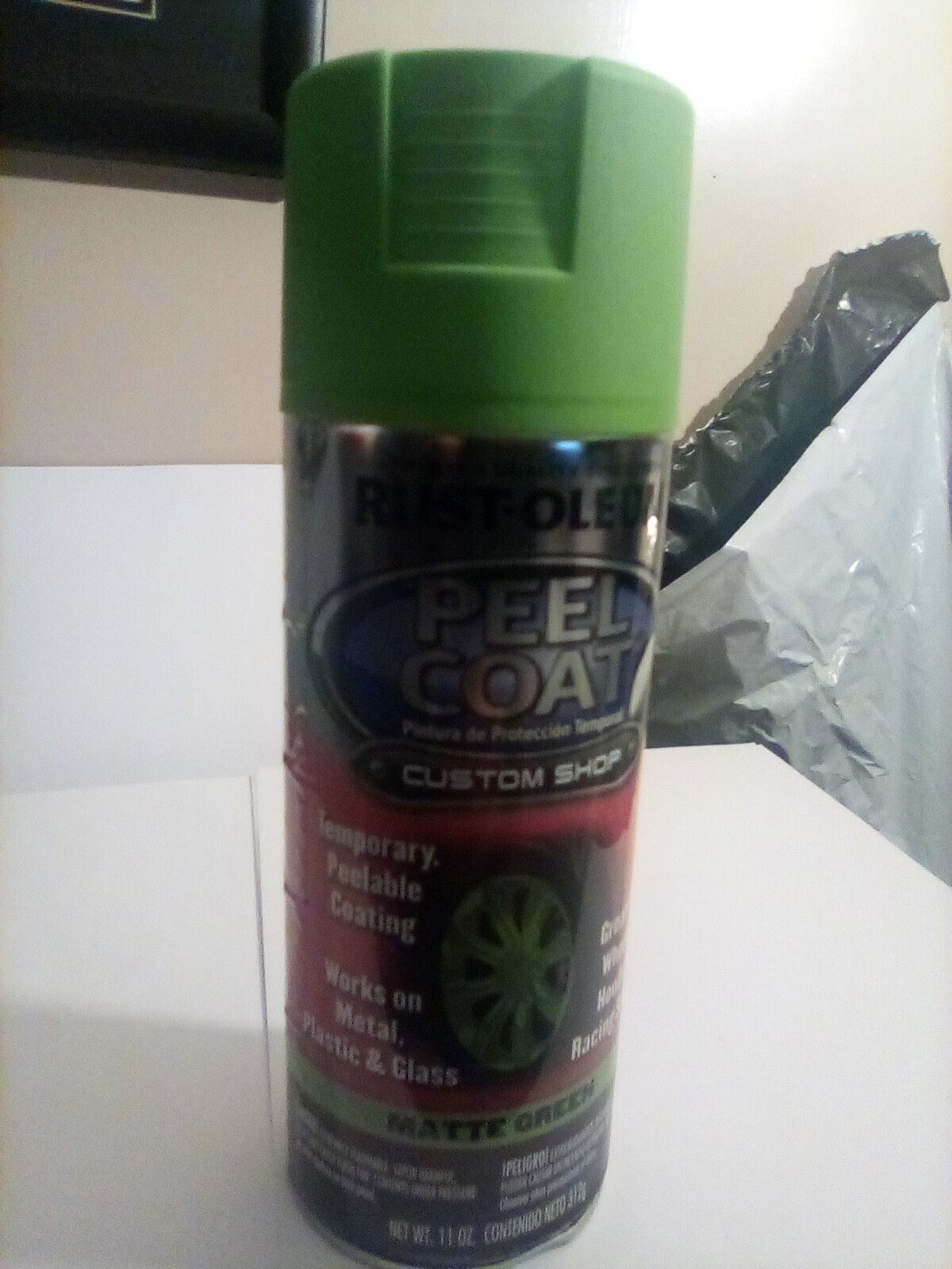 RustOleum Peel Coat Top Coat Custom Shop Item# 284319 MATTE GREEN 11oz FREE S&H