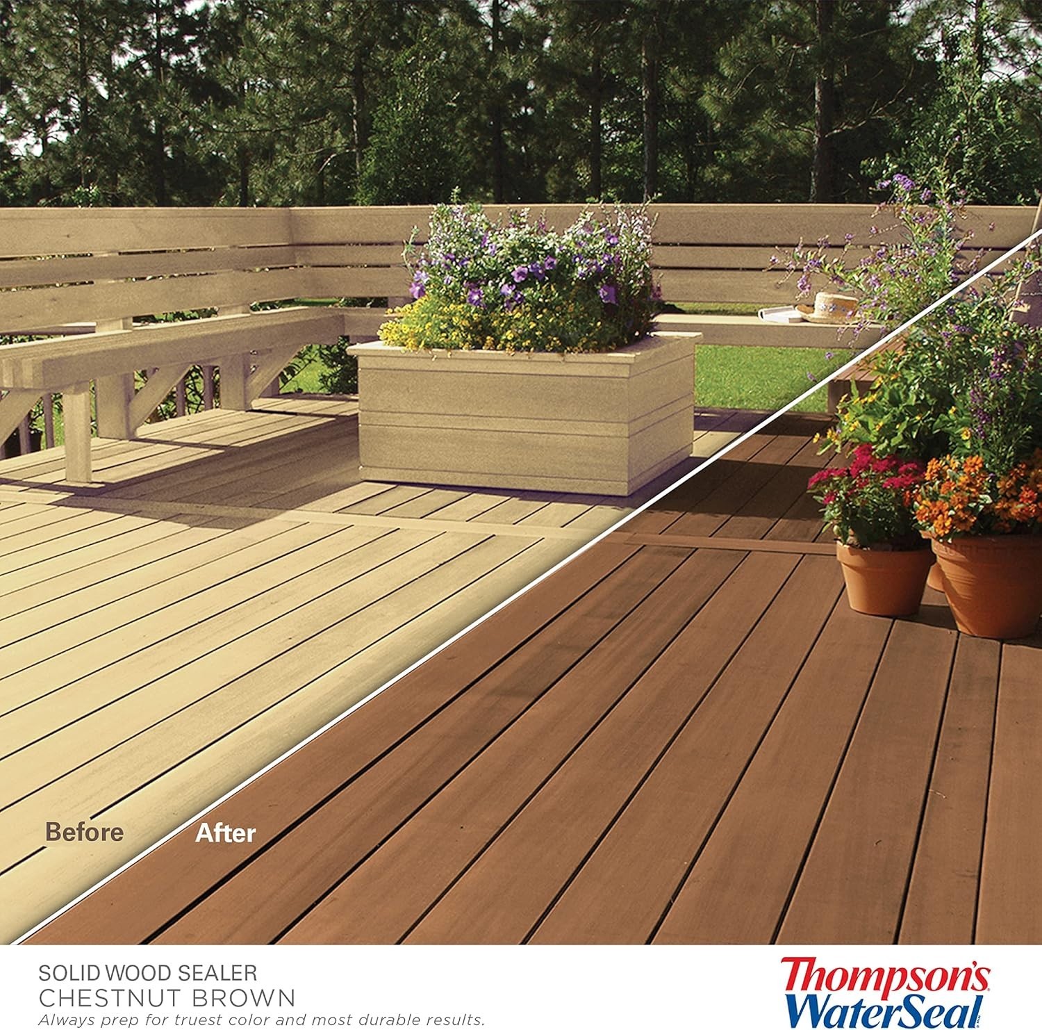 Clear Finish Waterproof Stain Quart, Thompson’s WaterSeal