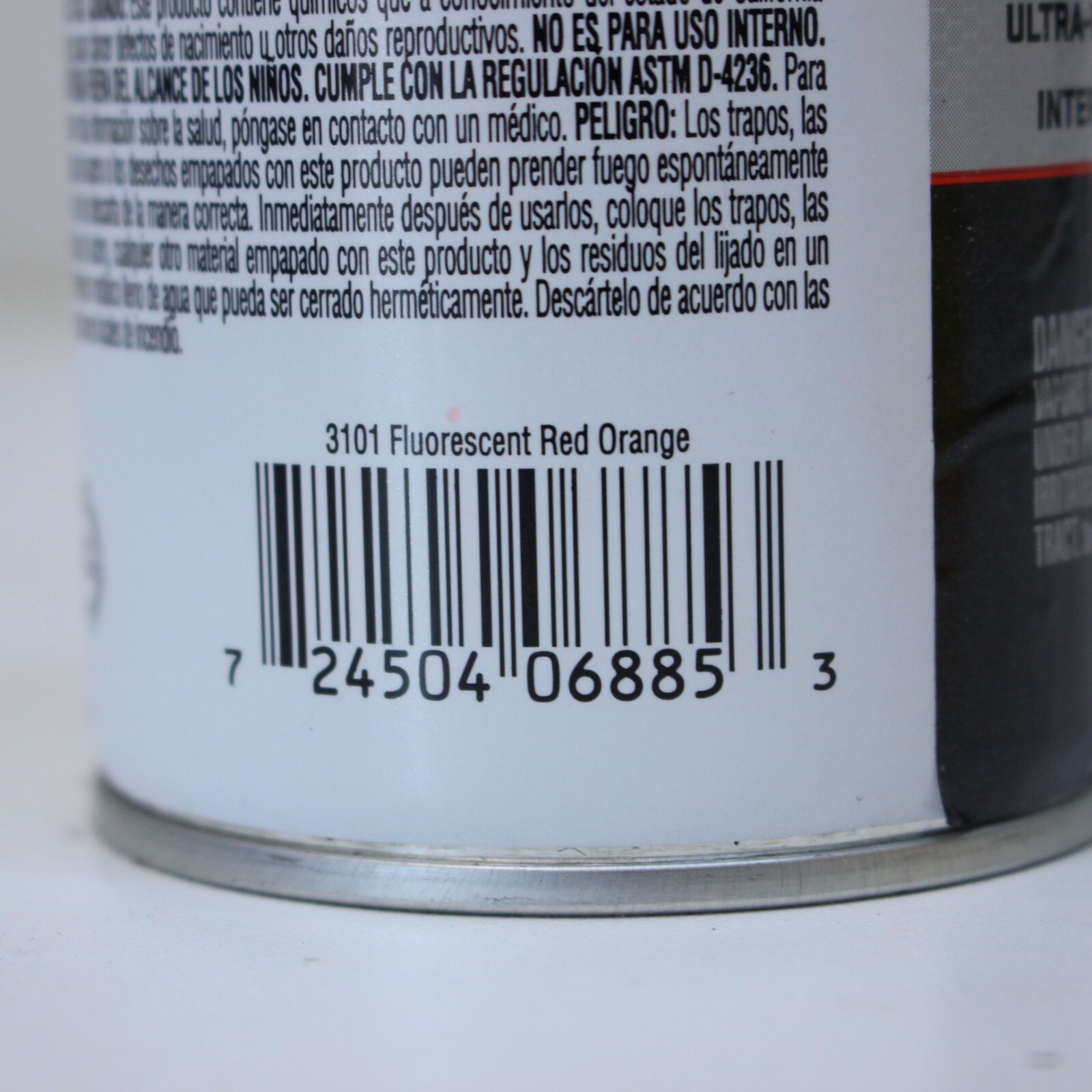 KRYLON 3101 Fluorescent Red Orange High Visibility Paint – 11 oz