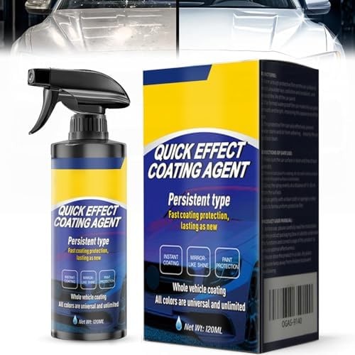 Quick Effect Coating Agent for Car – Hydrophobic Ceramic Coating Spray for Ca…