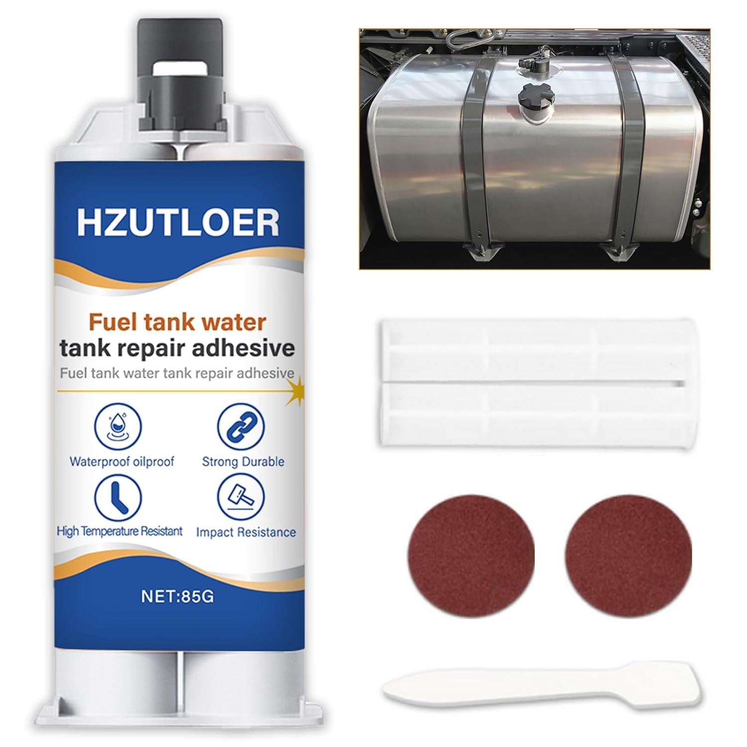 Instant Fuel Tank Repair Kit Waterproof High Temp Adhesive Fuel Tank Sealer