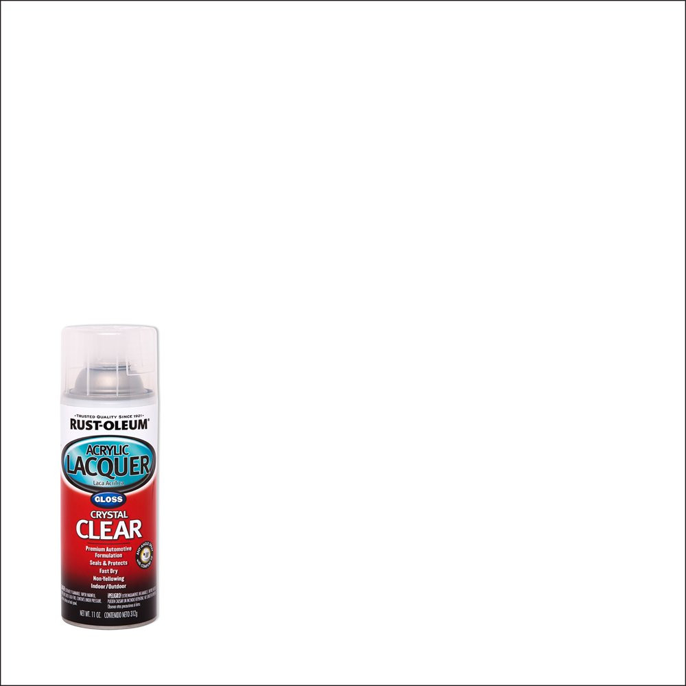 Multi- Surfaces Automotive Gloss Acrylic Lacquer Clear Spray Paint & Primer 11Oz