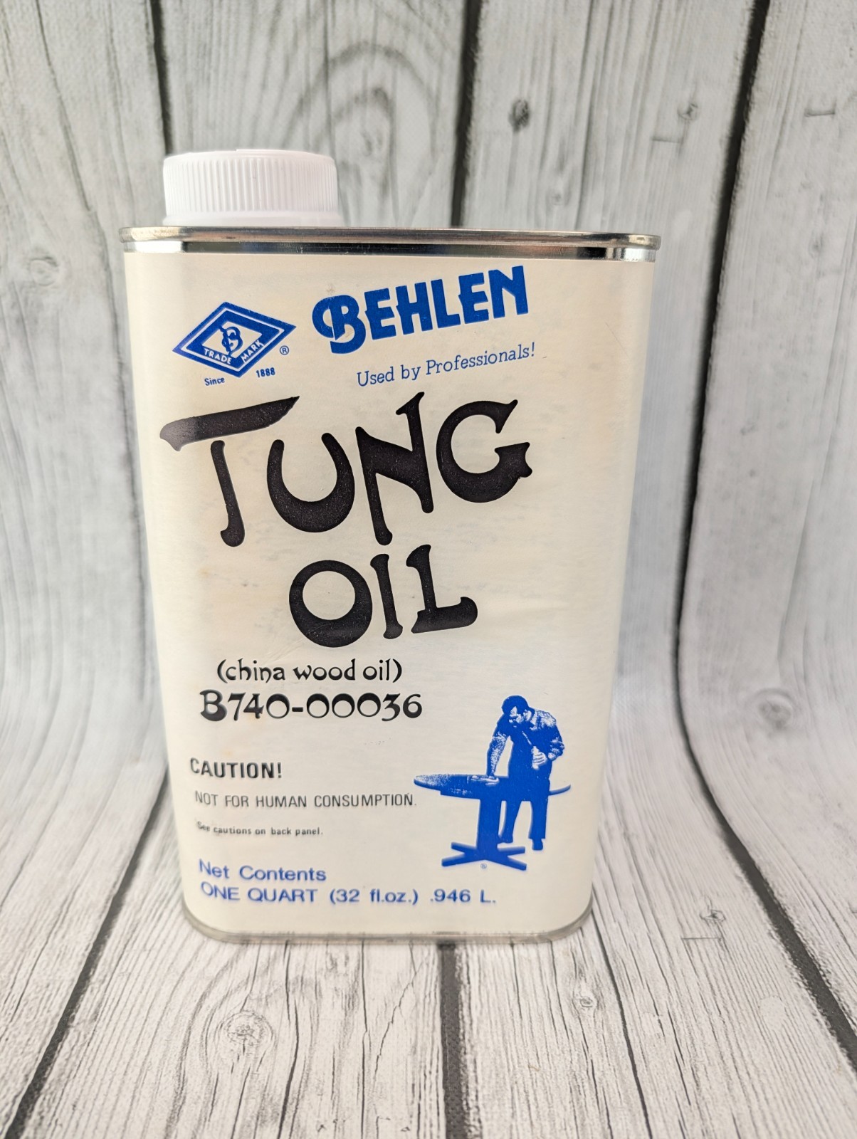 Behlen Pure Tung Oil New Sealed China Wood Oil 32 oz.