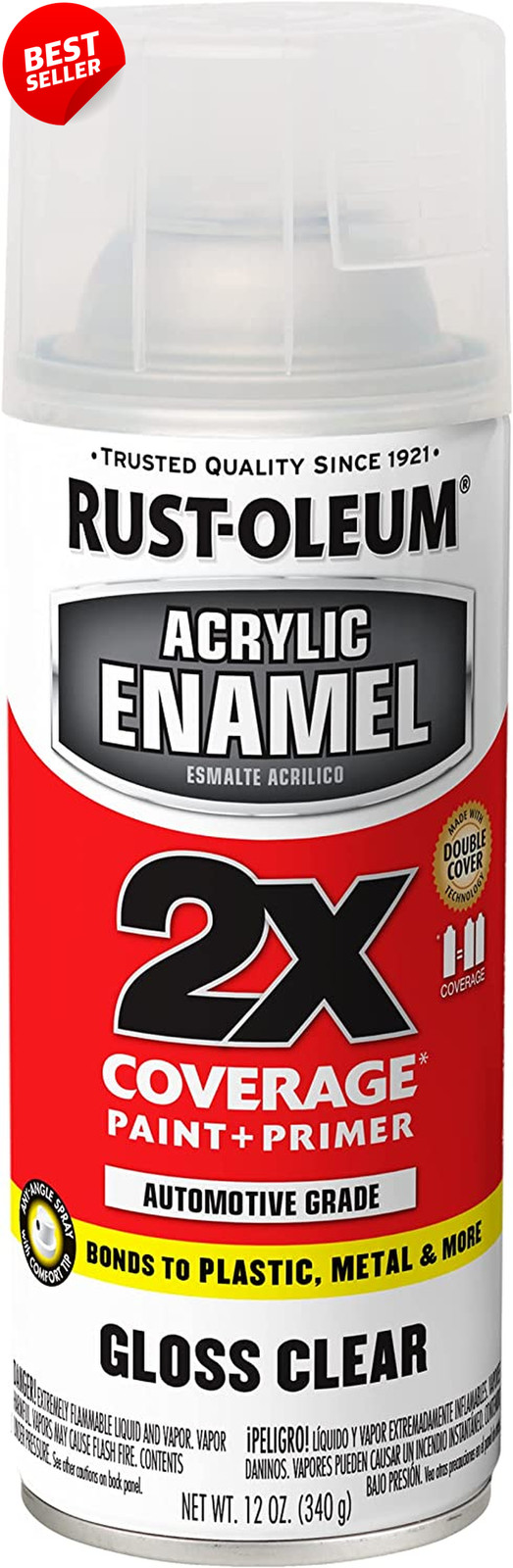 271913 Acrylic Enamel 2X Spray Paint Gloss Clear – US