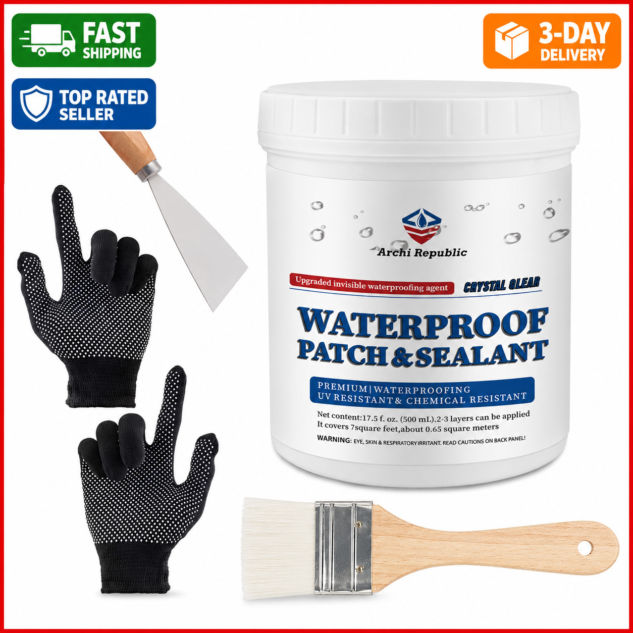 Archi Republic Clear Waterproofer – Highly Effective Waterproofing Coating That