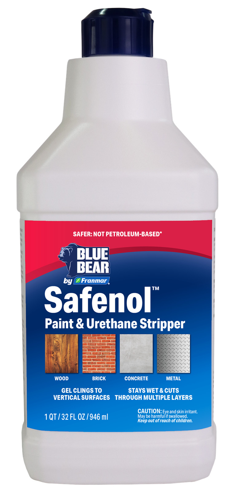 Blue Bear Safenol Paint Stripper, Quart – BBR SSQTEAWDT1