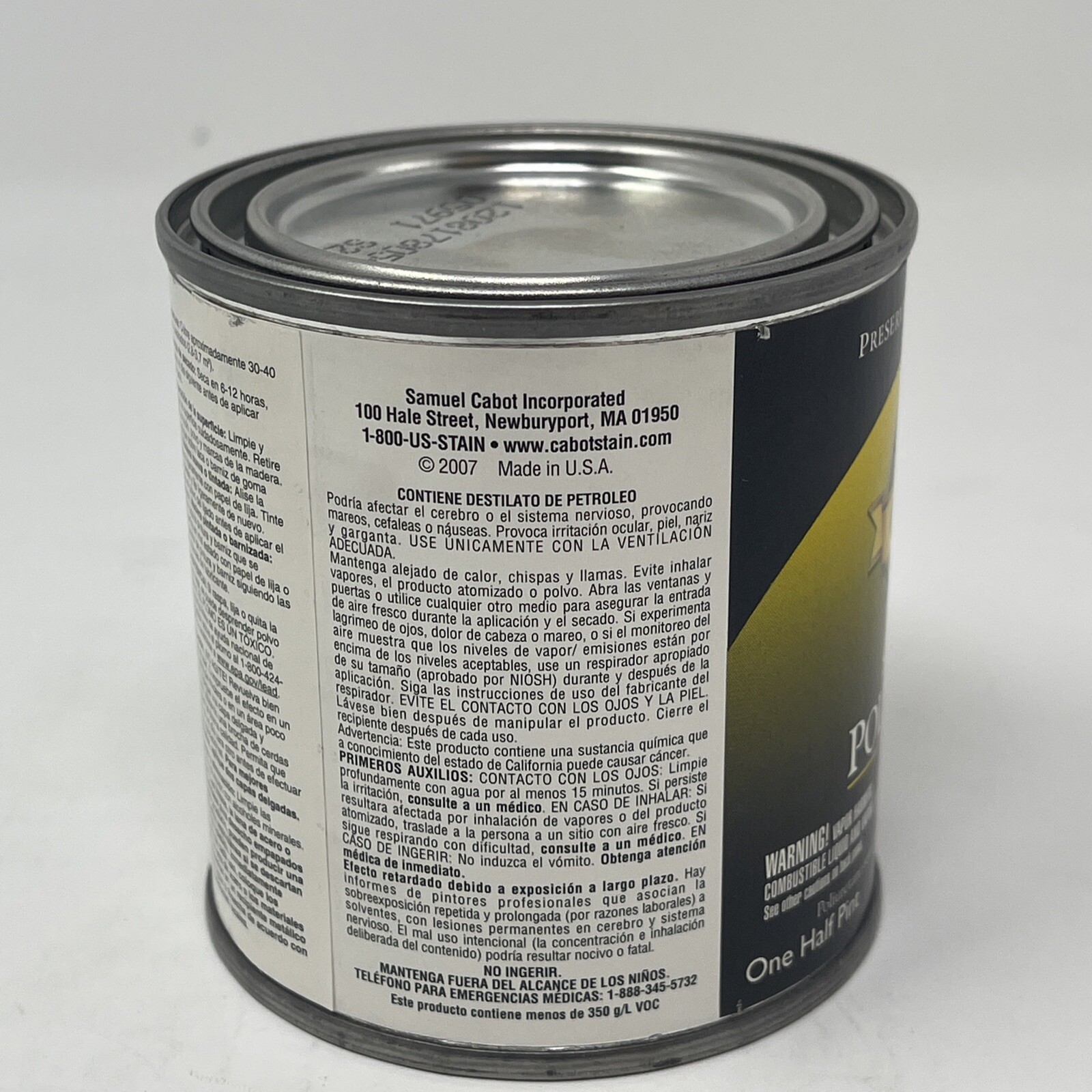 Valspar Cabot 18017 Premium Woodcare, Semi Gloss, Polyurethane 1/2 Pint