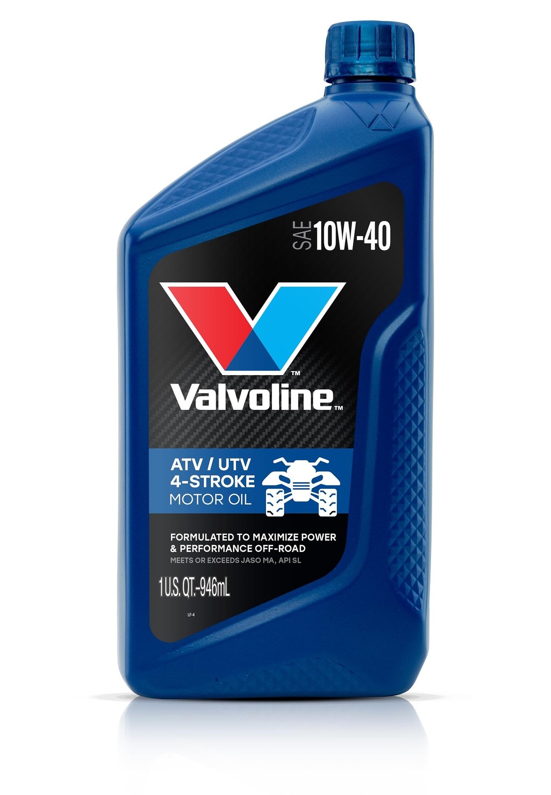 Valvoline 4-Stroke ATV/UTV SAE 10W-40 Motor Oil 1 QT, Case of 6
