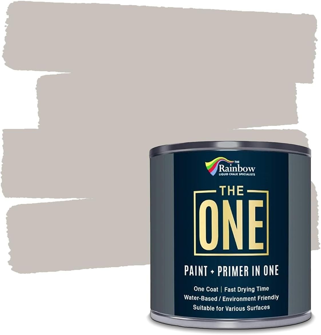 All-In-One Paint and Primer Soft Taupe Gloss for Indoor and Outdoor Use