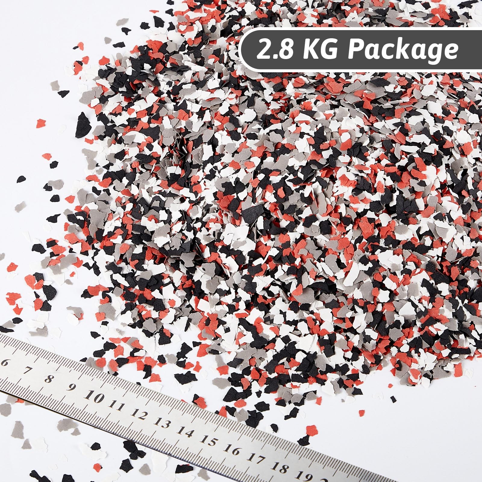 2.8 Kg/ 6.17 lb Blend Decorative Color Chips Epoxy Flakes for Garage Floor Bl…