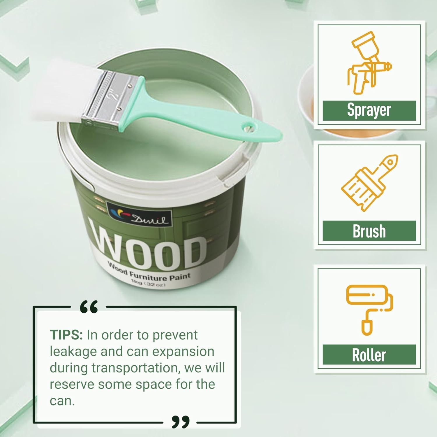 White Furniture Paint – Water-Based, Non-Toxic