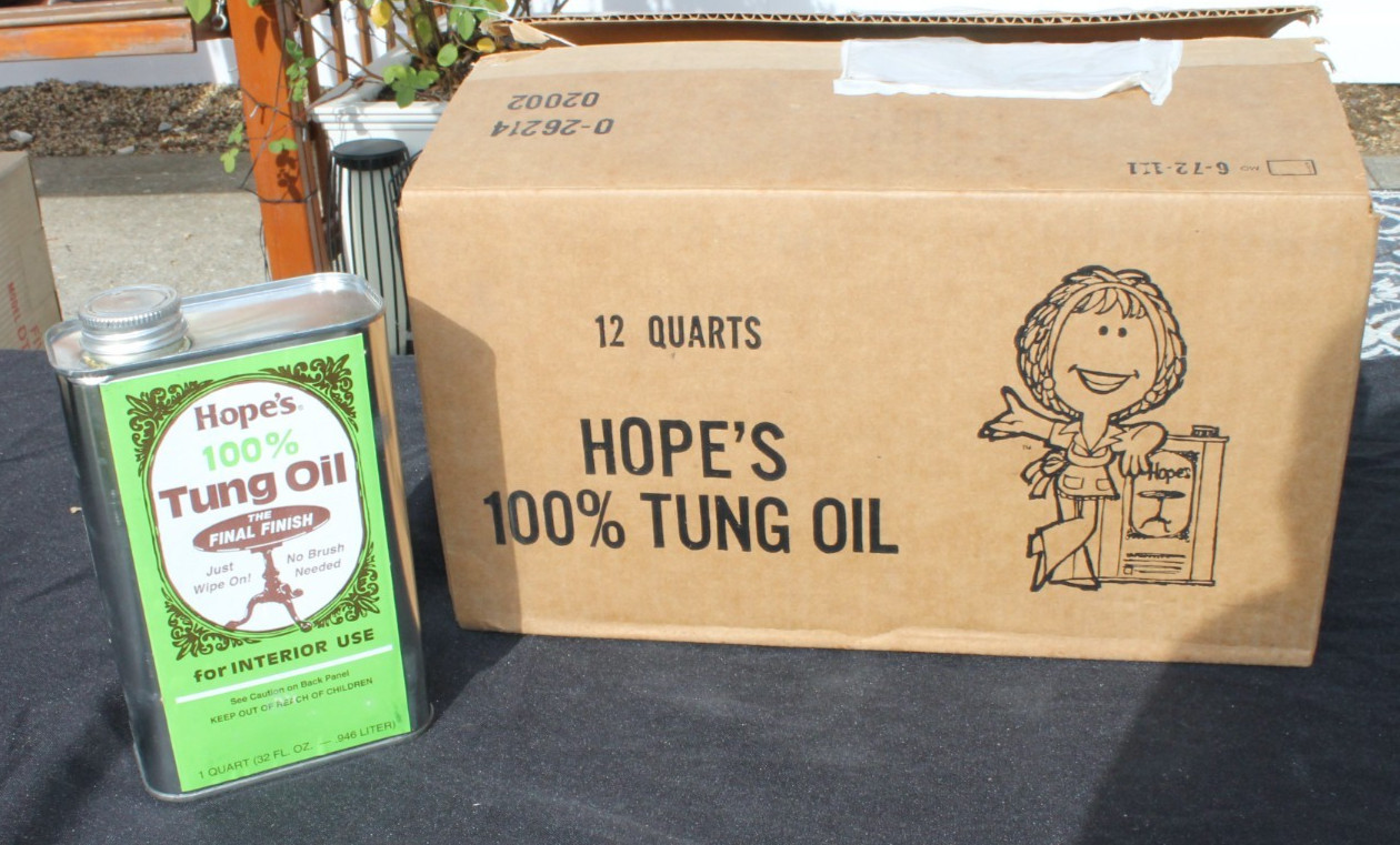 HOPE’S 100% Pure Tung Oil, Food Safe, Premium Waterproof Natural,32 Fl Oz,1 Pack