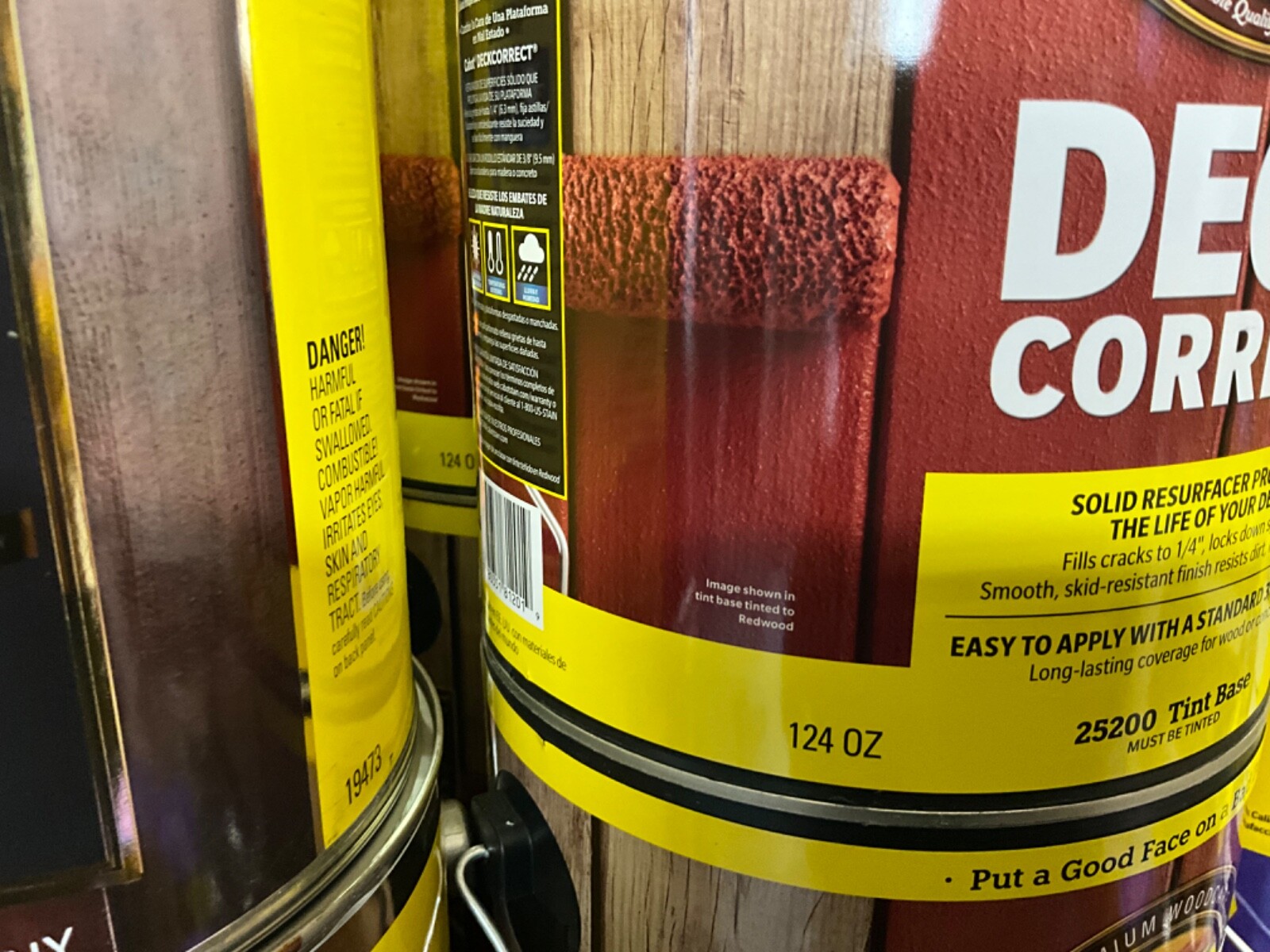 Cabot DeckCorrect Solid Tintable Tint Base Acrylic Deck Resurfacer X4 Gallons