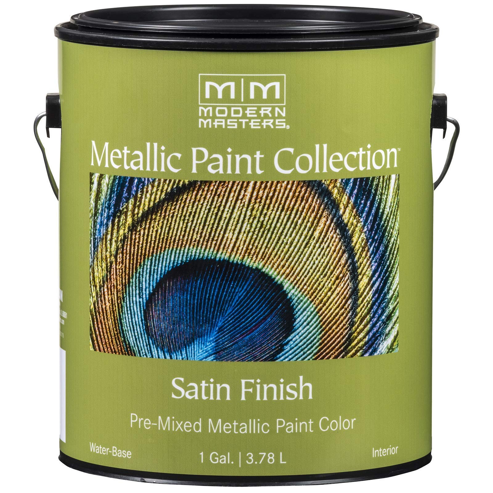 1 Gal Rs Me196 Pearl White Metallic Paint Collection Satin Waterbased Decorative