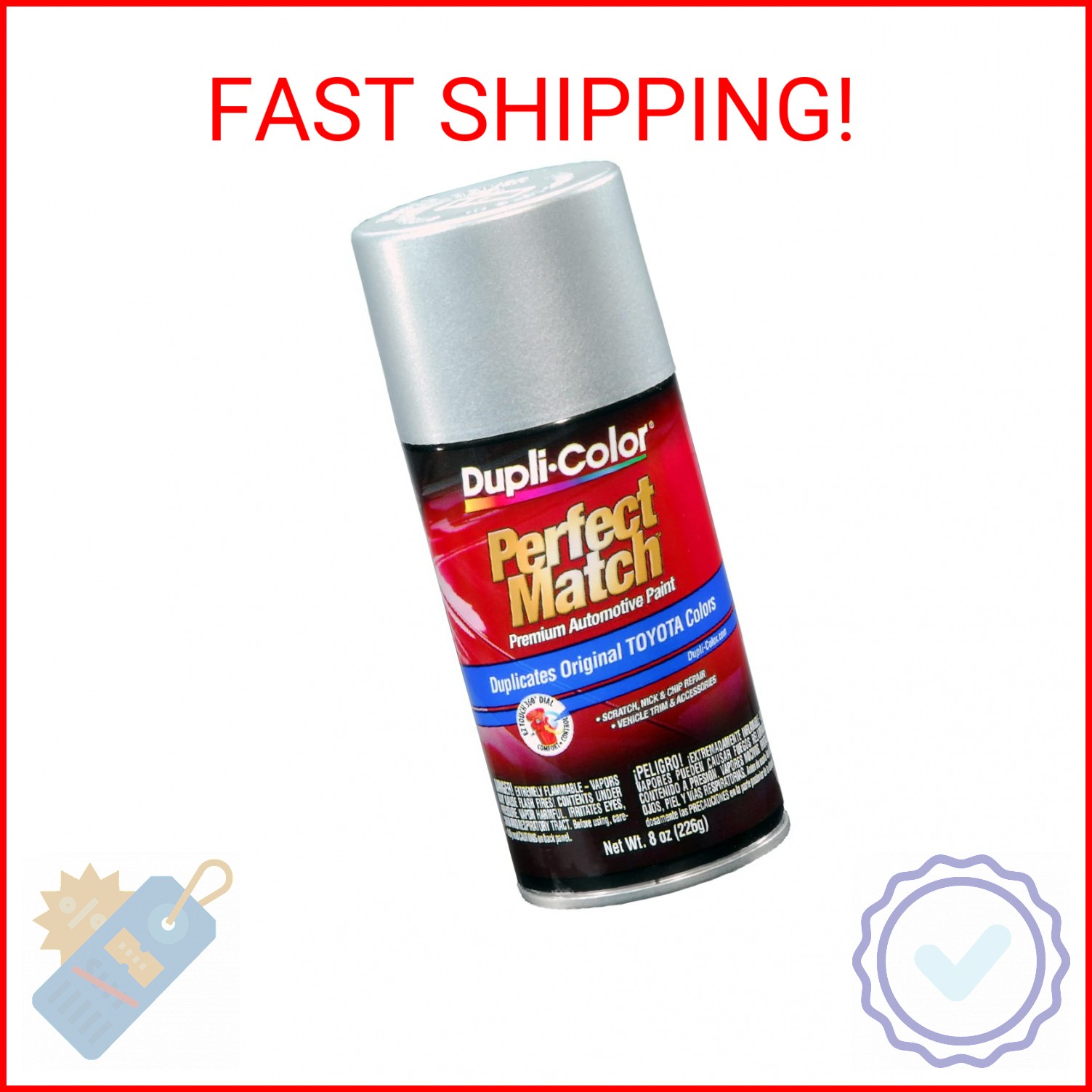 Dupli-Color EBTY16177 Perfect Match Automotive Spray Paint – Toyota Classic Silv
