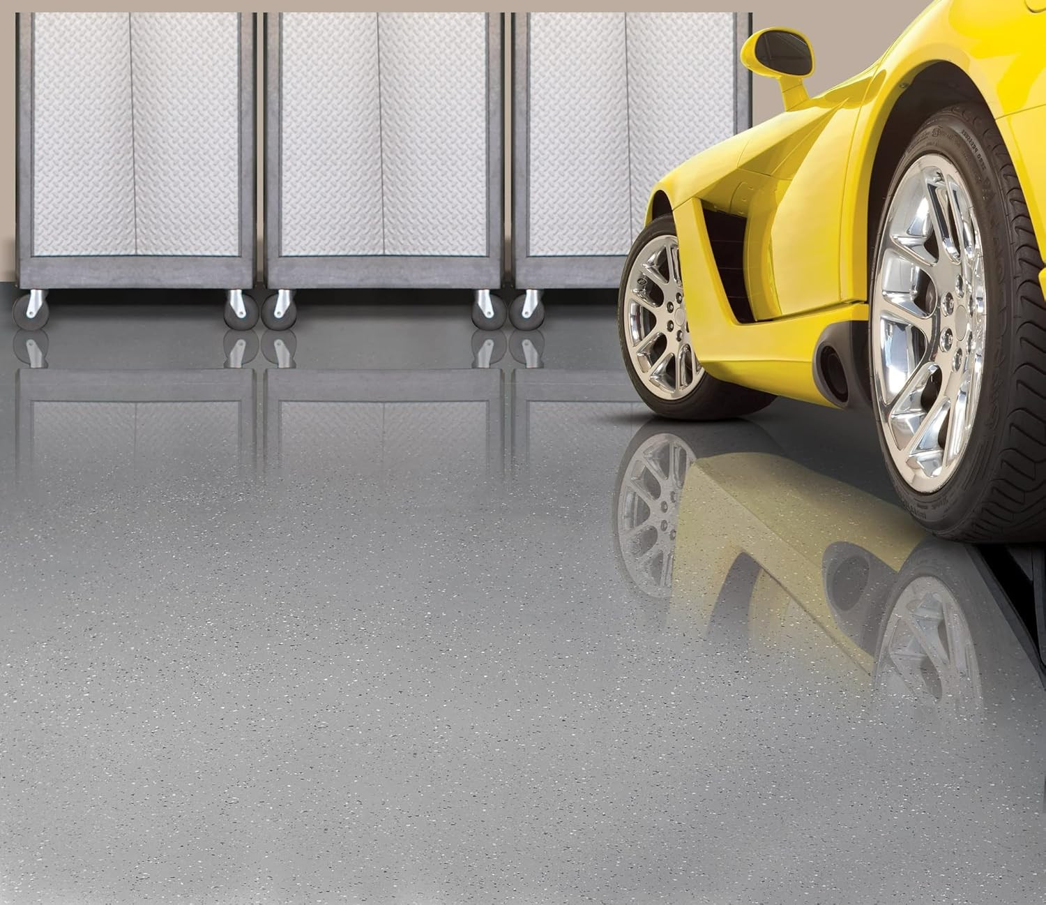 292514 EPOXYSHIELD Premium Clear Garage Floor Coating Kit, 2.5 Car, Gloss Clear