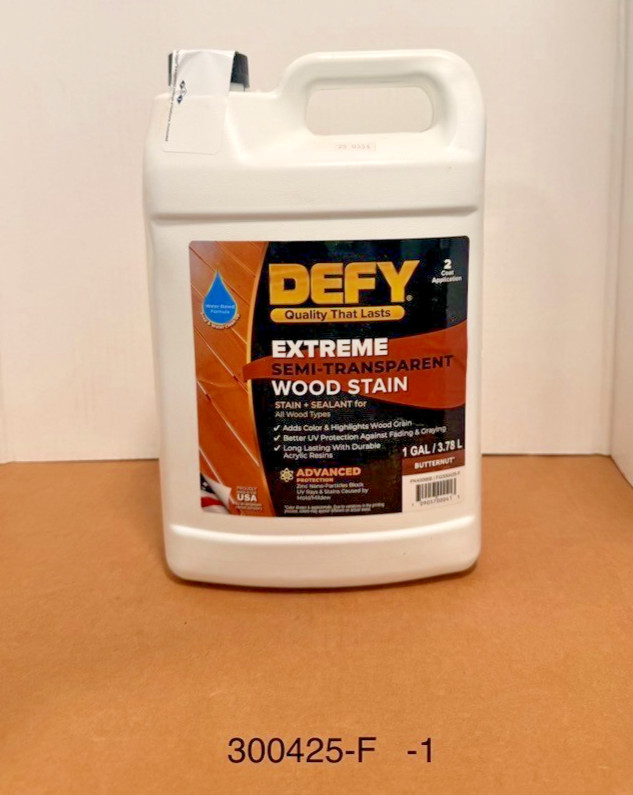 DEFY Extreme Wood Stain Butternut F-Style gal Dented bottom