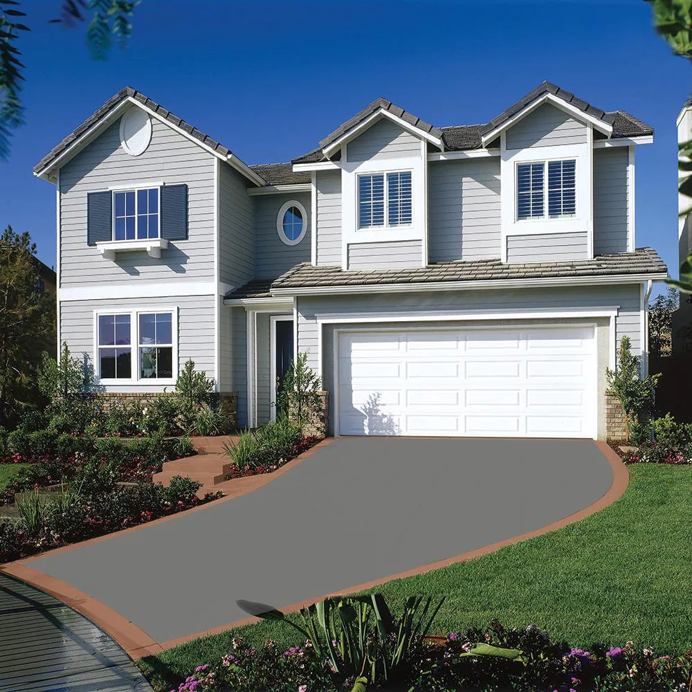 Epoxy Garage Slate Gray Self-Priming Floor Paint Interior Exterior Concrete 5Gal