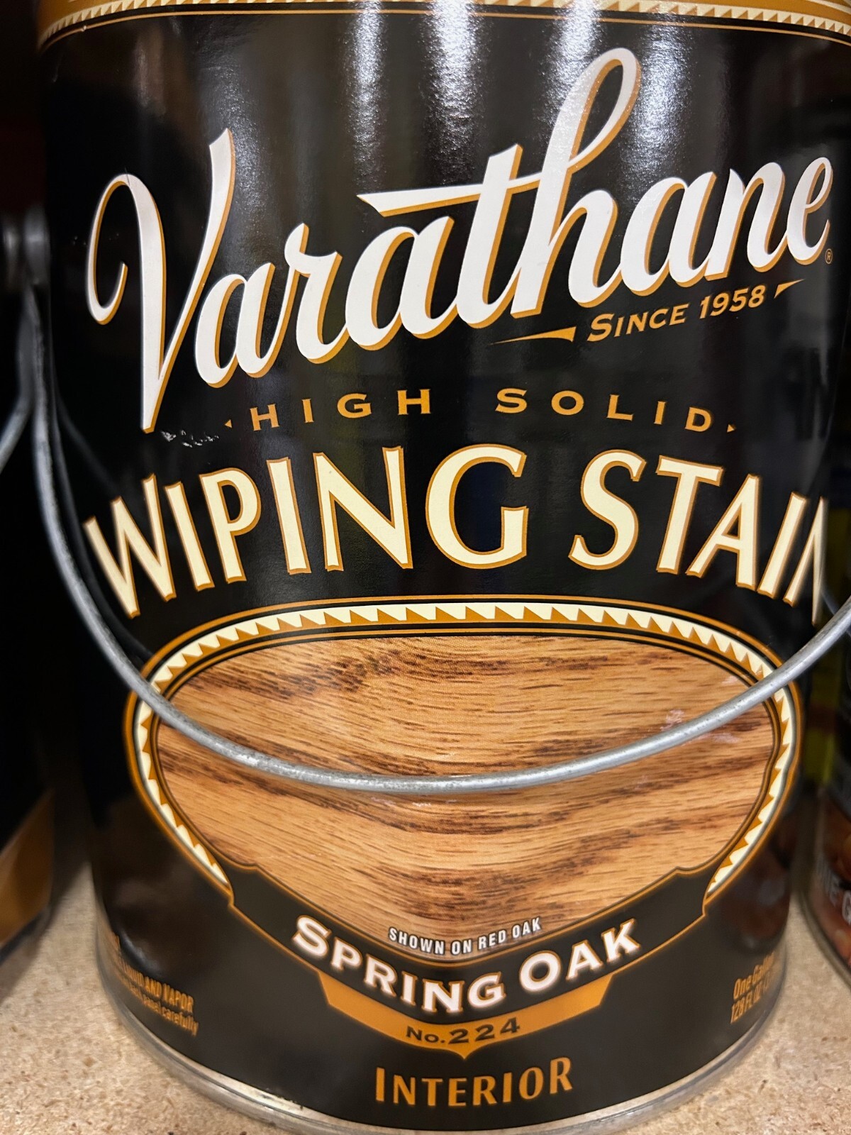 Varathane Wiping Stain Interior Oil-Base Wood Stain – 1 Gal. SPRING OAK FREE S&H