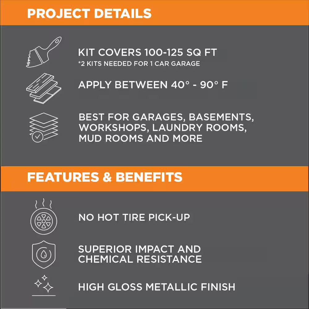 80 Oz. Metallic Earth Brown Garage Floor Kit (2-Pack)