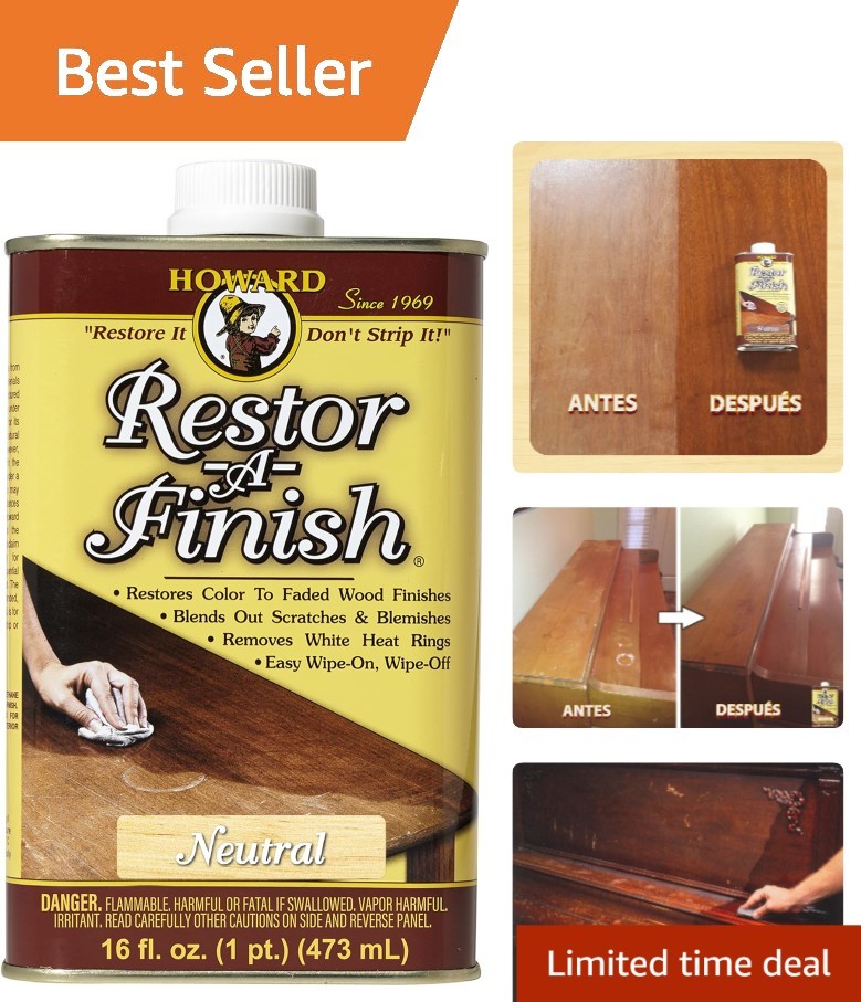 Howard Restor A Finish Neutral 16 oz Wood Restorer and Cleaner