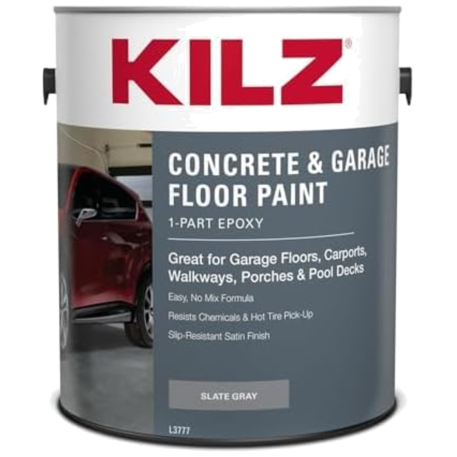 Interior/Exterior Concrete Paint – 1 Gallon, Slate Gray