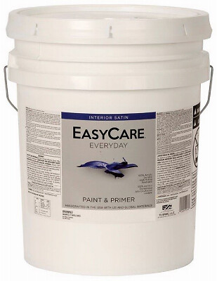 EasyCare EVDSEP-5G Interior Latex Paint, Satin, Pastel Base, 5 Gallon – Quantity