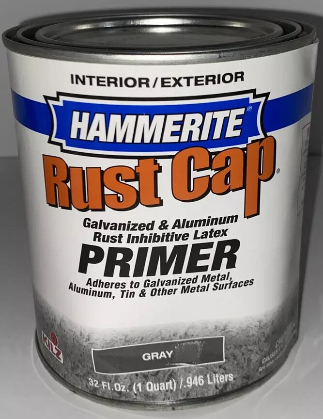 Hammerite Rust Cap Primer GRAY 1 Quart Discontinued Hard To Find