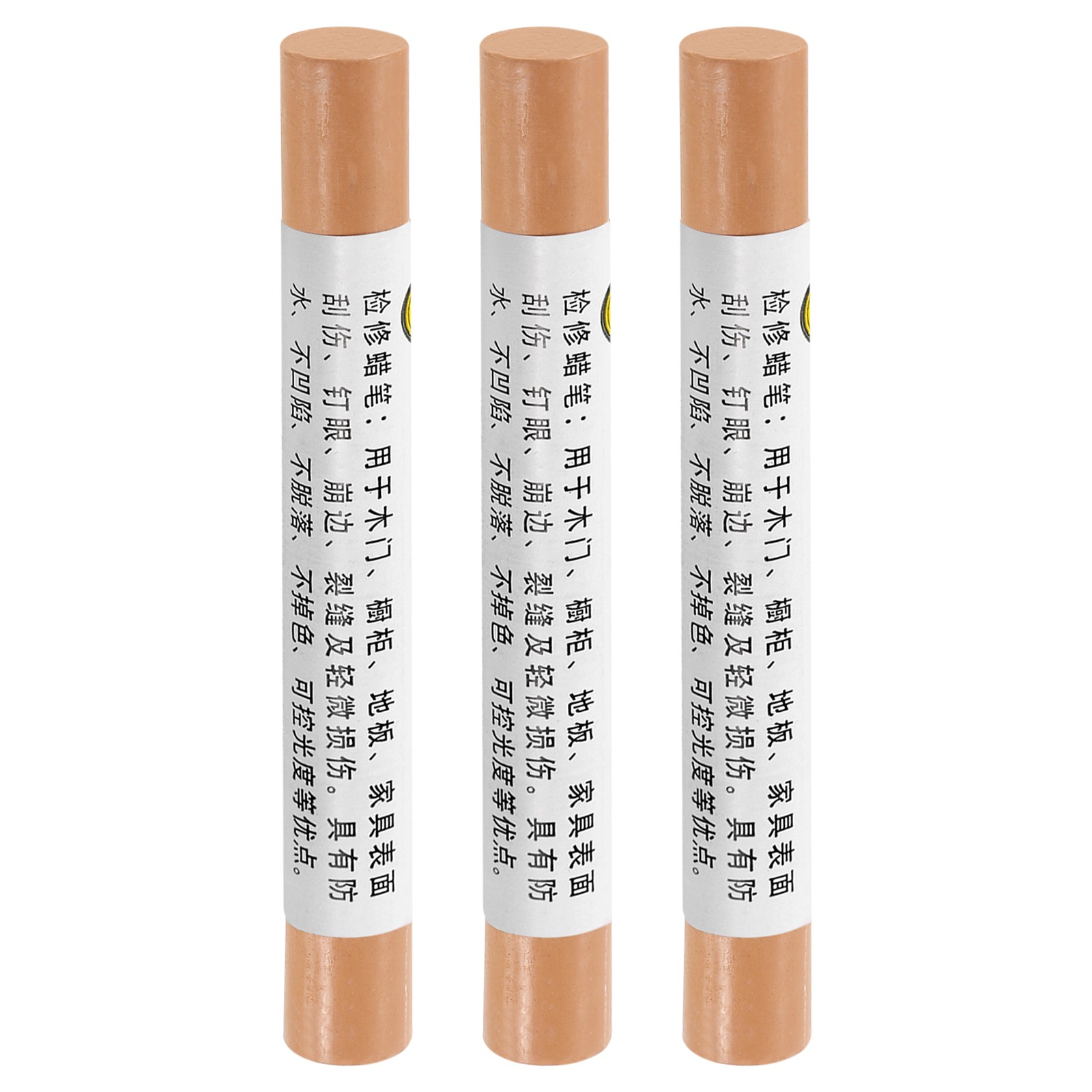 Furniture repair pen, 3 pieces wax filling, oak color