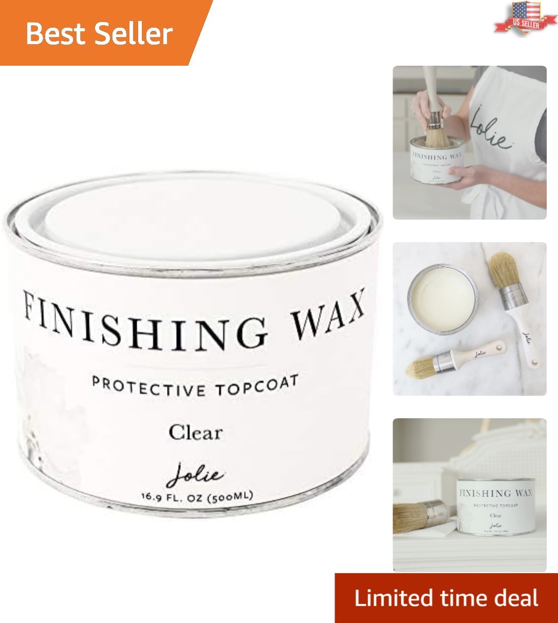 Durable Clear Finishing Wax, Odor-Free Matte Finish – Perfect for Furniture