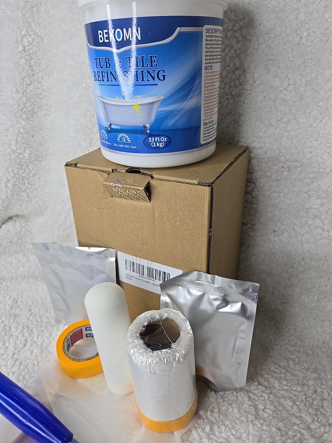 Tile Paint, Tub and Tile Refinishing Kit with Tools, Tub Refinishing Kit White