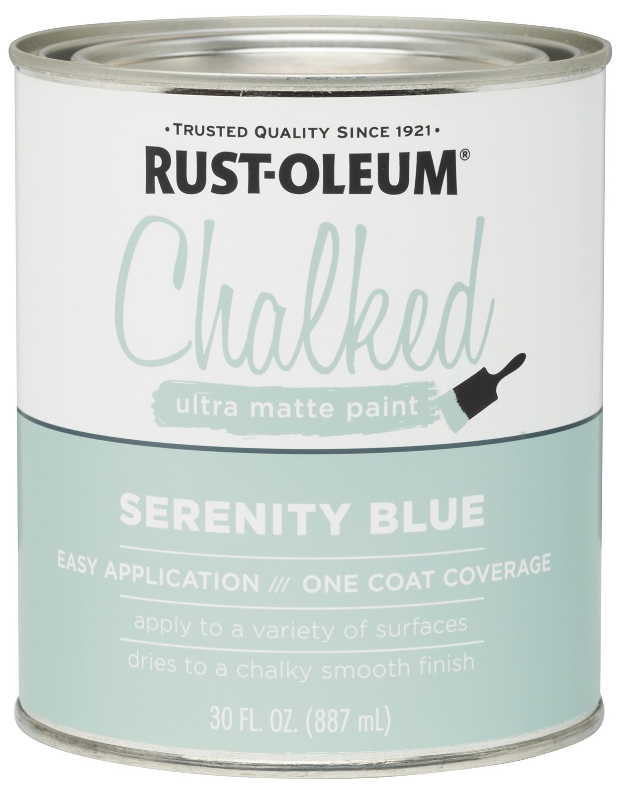Rust Oleum Chalked Paint 30 Ounce Serenity Blue Pack Of 2 Ultra Matte Finish