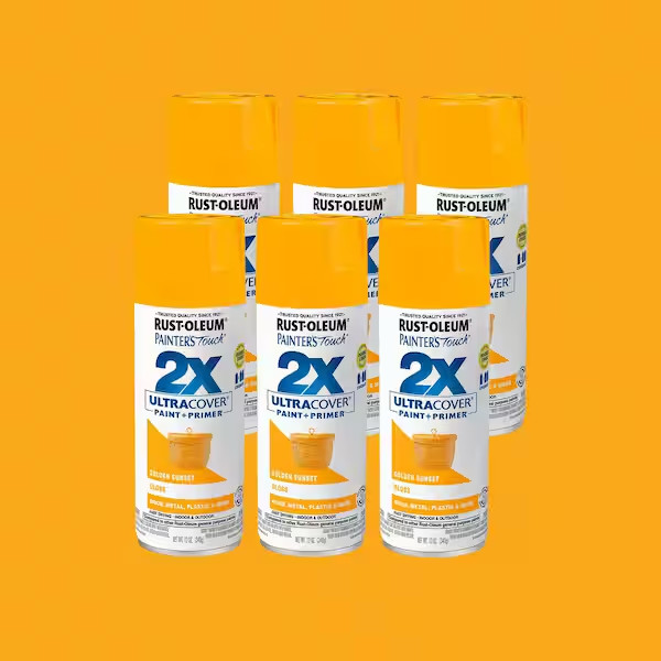 12 Oz. Gloss Golden Sunset General Purpose Spray Paint (6-Pack)