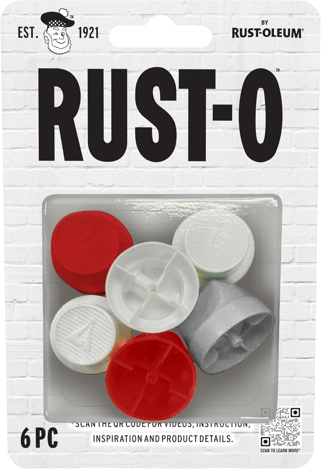 Rust-Oleum Rust-O Artist Spray Paint Cap Accessory Pack, 6 Caps